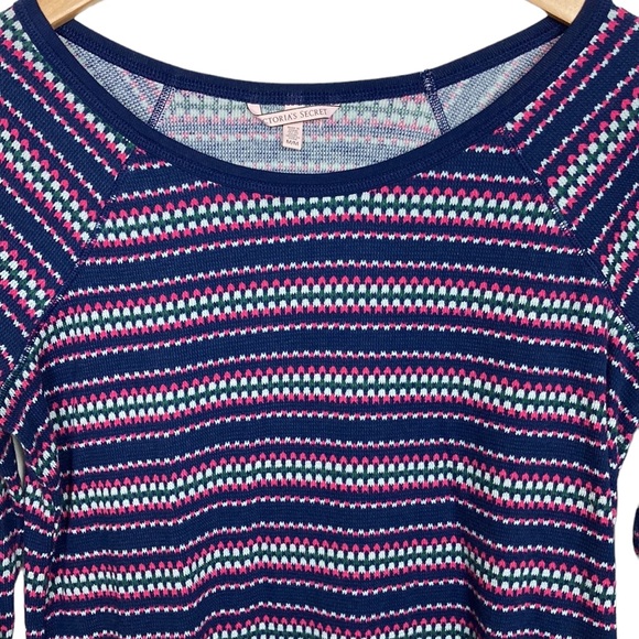 NEW Victoria's Secret Blue 2 Piece Knit  Pajama Set - Picture 16 of 16